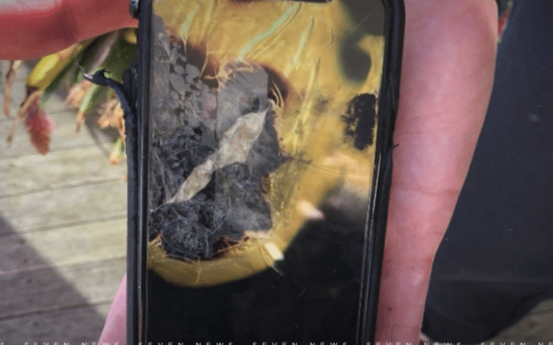 iPhone X que explodiu na Austrália