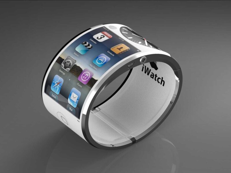 Conceito de "iWatch", Apple Watch com tela flexível