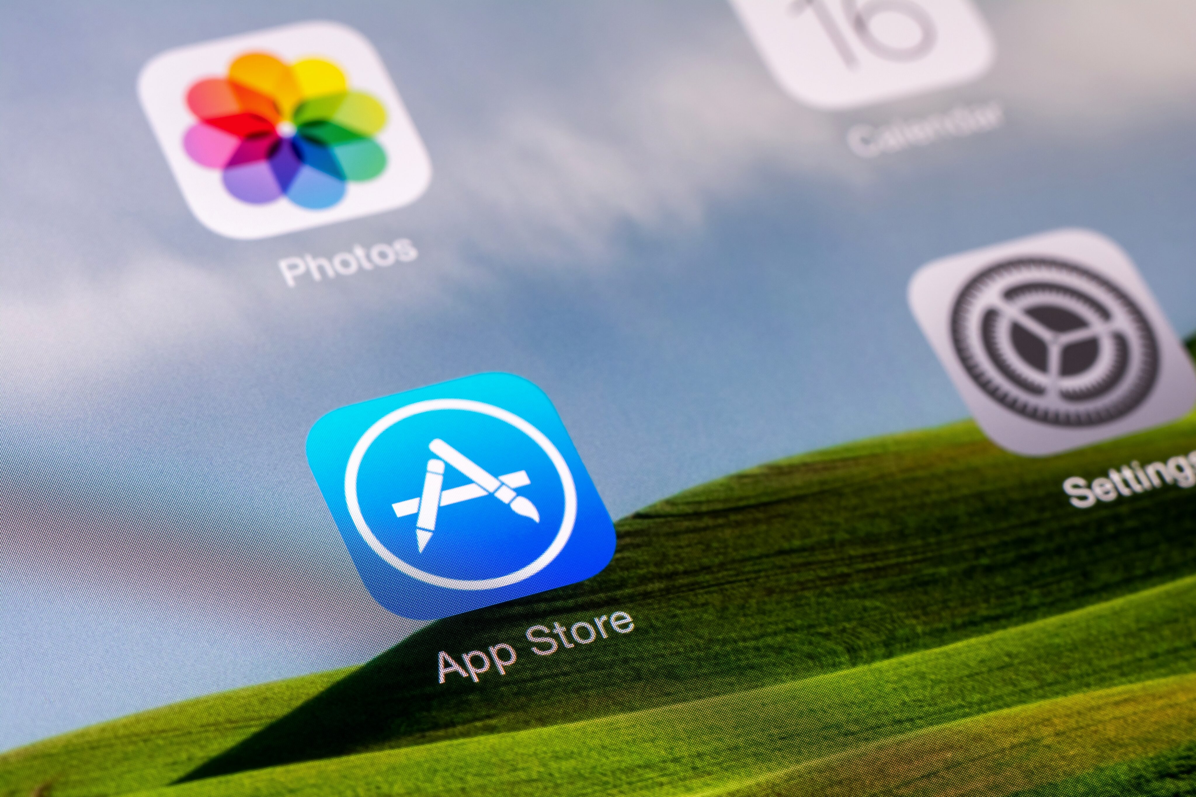 Ícone da App Store em iPad