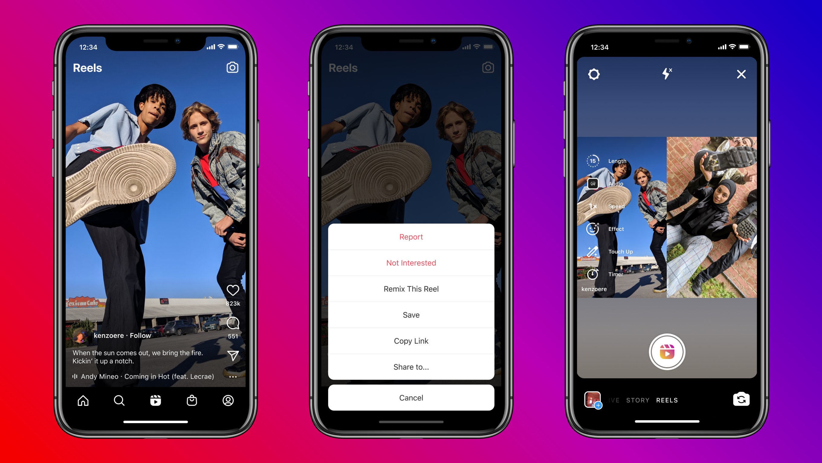 Instagram agora permite remixar Reels de outros perfis para criar os