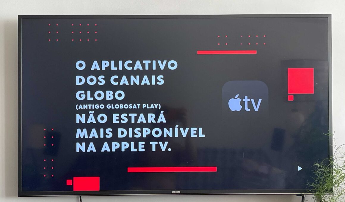 Aviso do app Canais Globo