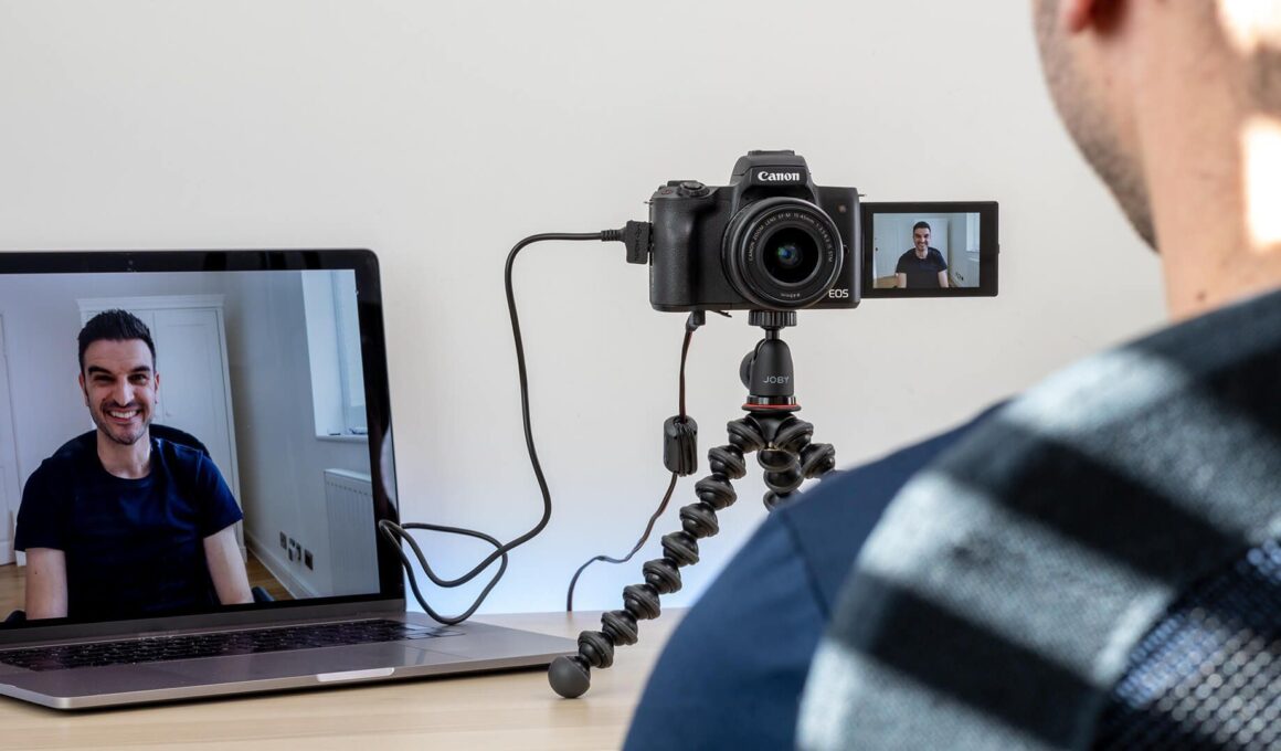 Câmera Canon como webcam