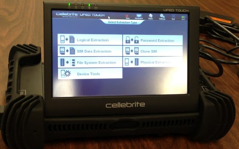 Dispositivo de hacking da Cellebrite