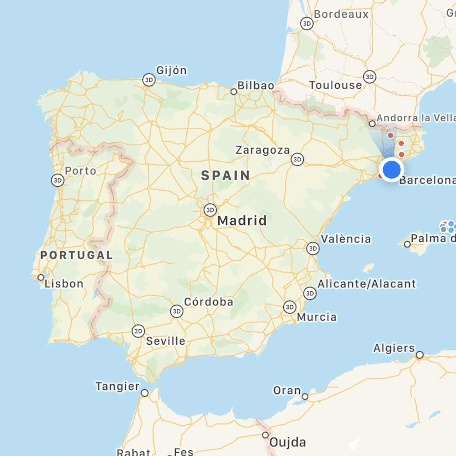 Mapa de Portugal - Mapa do Google Maps, o qual tem como propósito