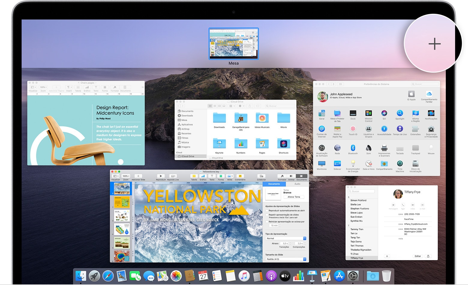 Mission Control no macOS