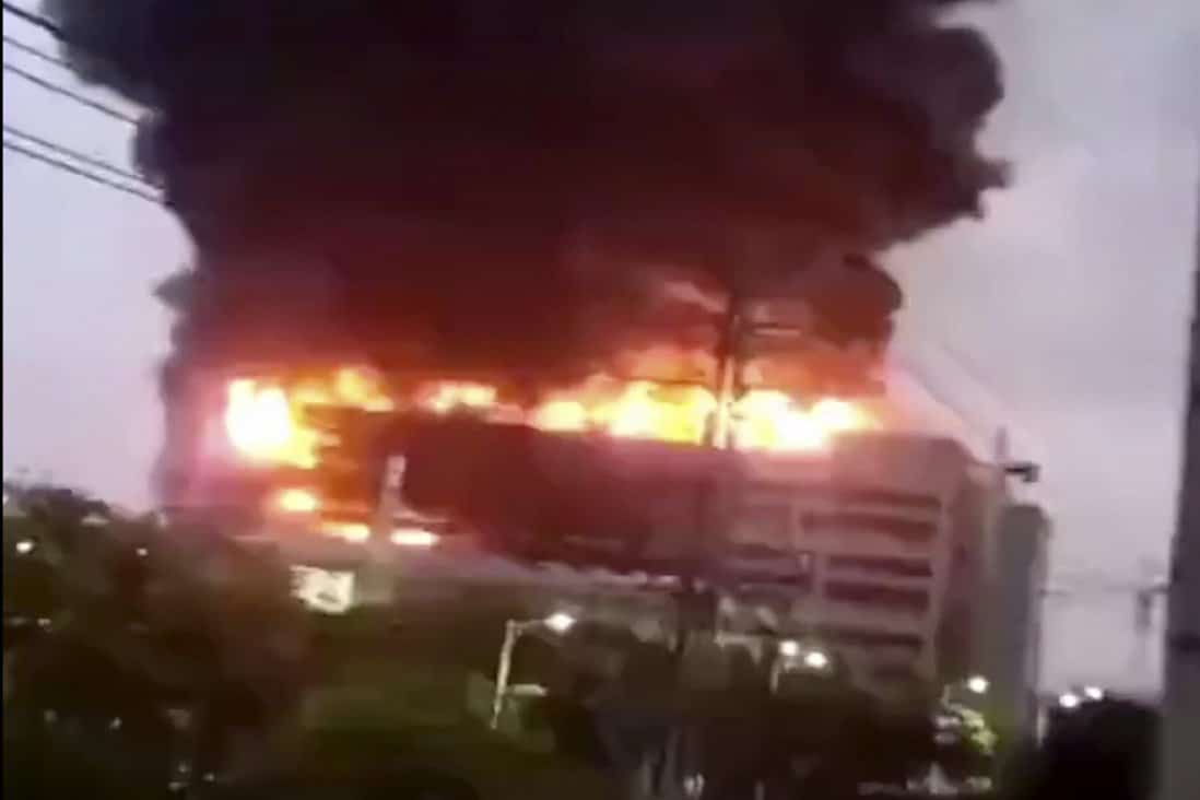 Incêndio em fábrica na China