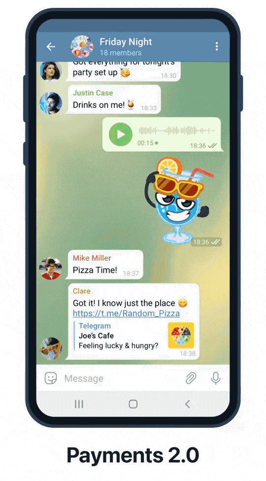 Atualização do Telegram