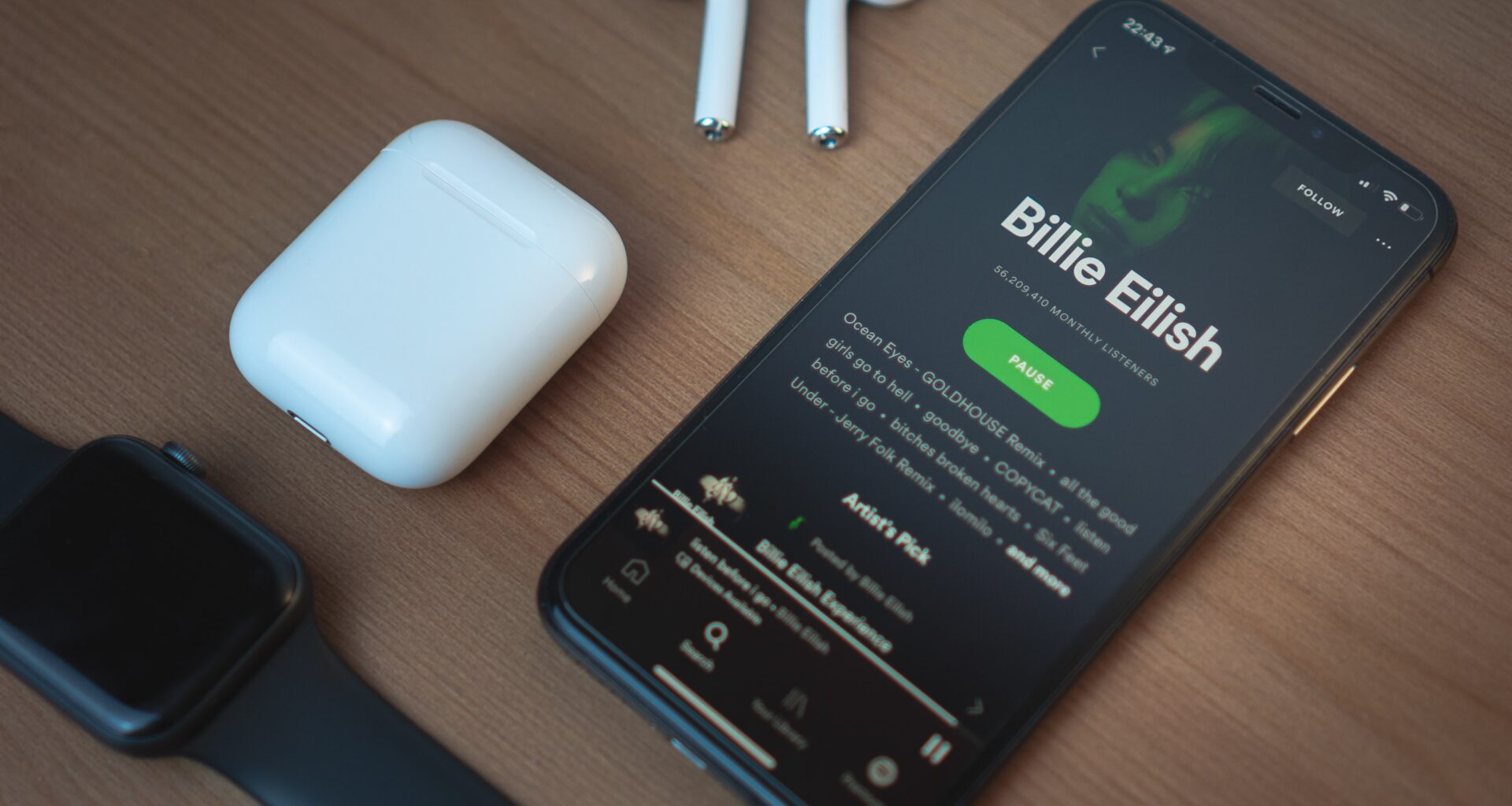 Spotify, AirPods e Apple Watch