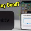 Teste de calibração da Apple TV pelo iPhone