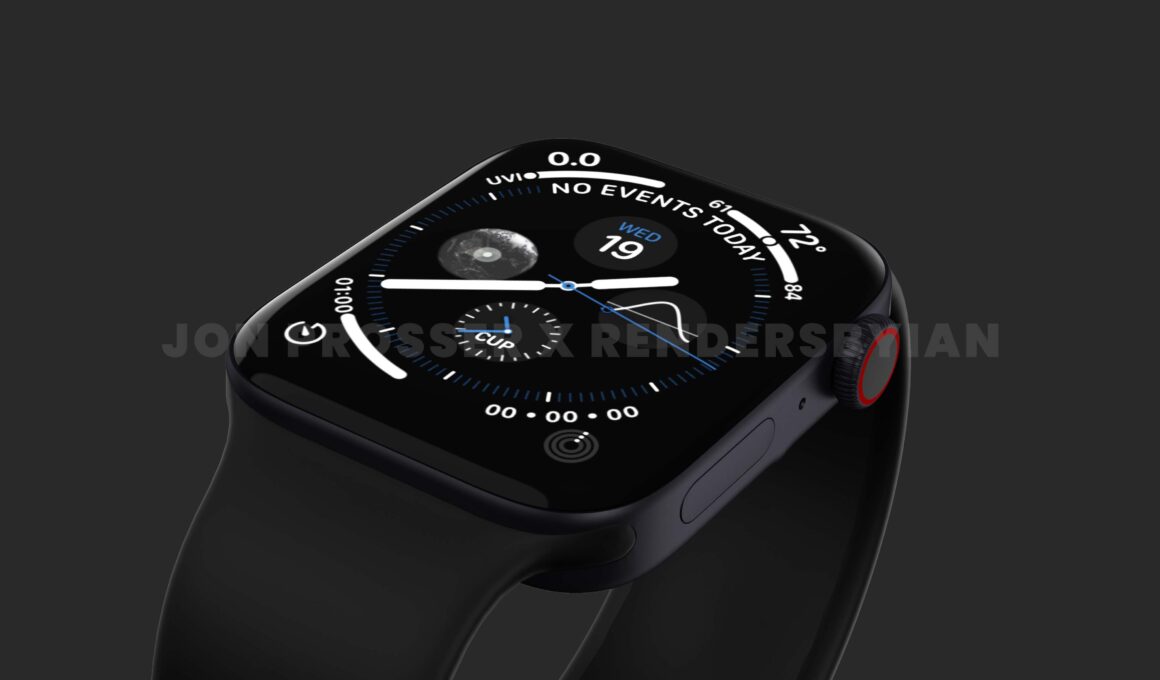 Renders do suposto "Apple Watch Series 7"