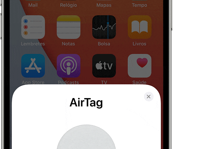 Conectando um AirTag ao iPhone