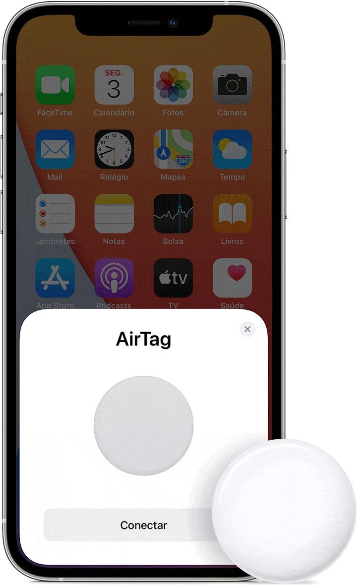 Conectando um AirTag ao iPhone
