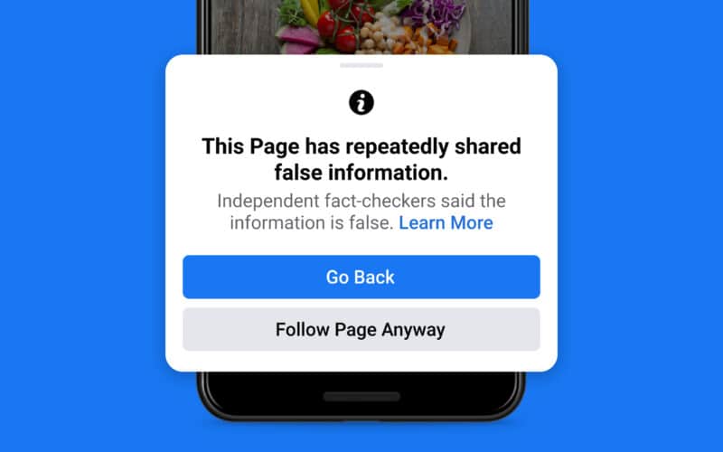 Novas medidas do Facebook contra fake news