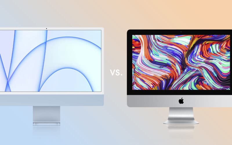 iMac com M1 e iMac com Intel