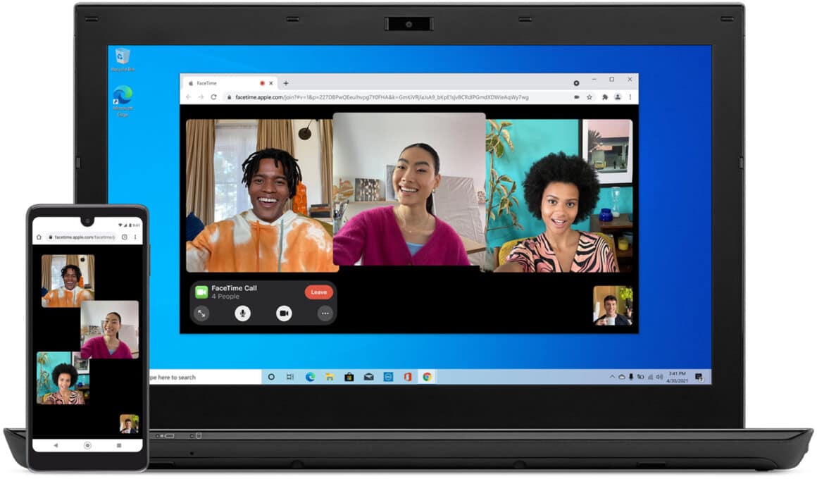 FaceTime no PC com Windows e no Android