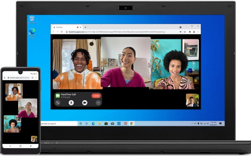 FaceTime no PC com Windows e no Android