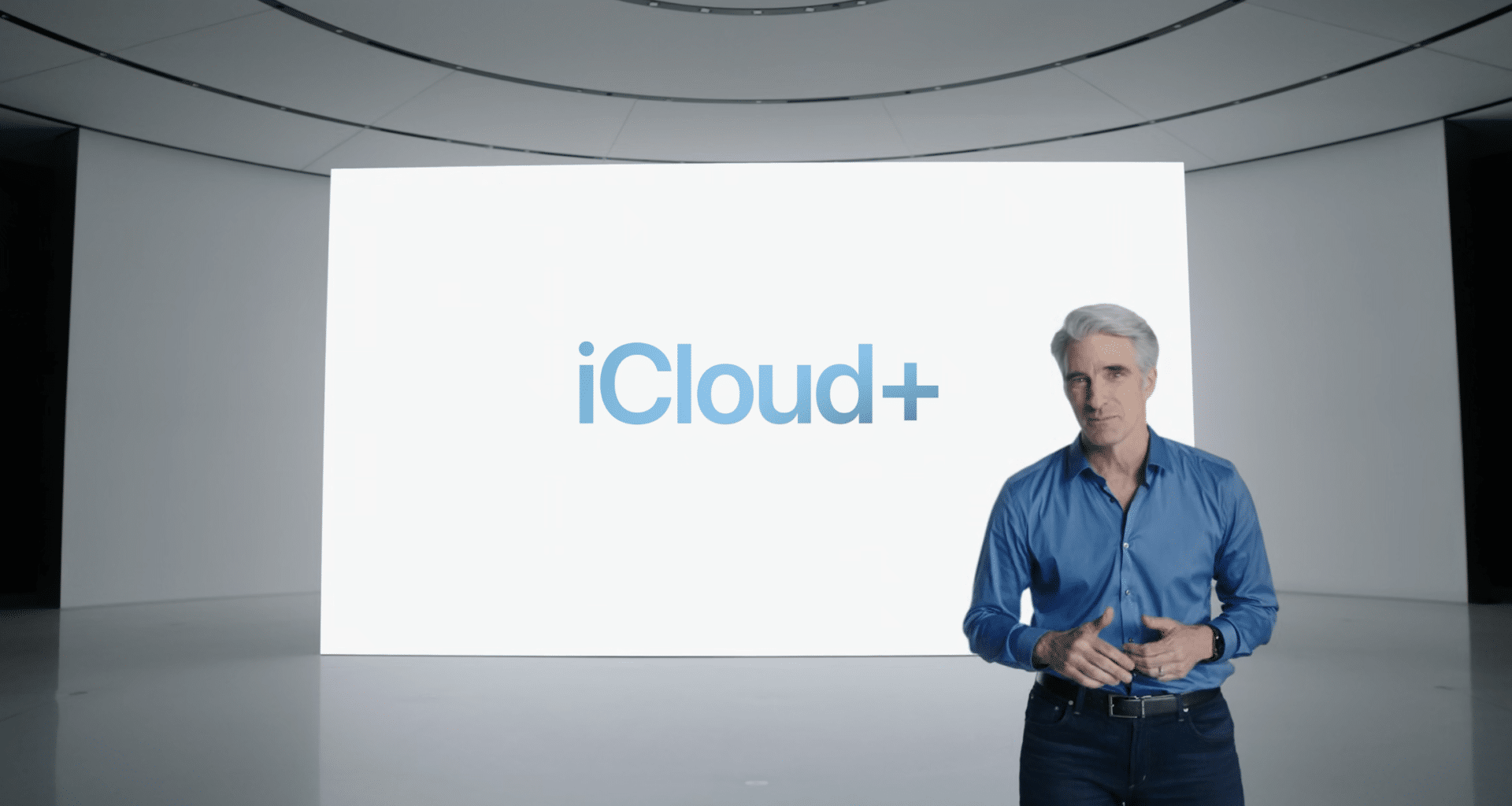 Craig apresentando o iCloud+