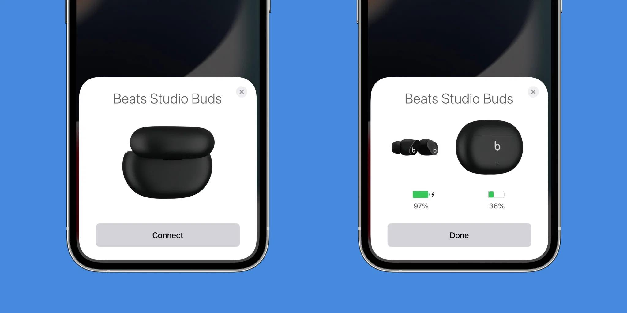 Conexão dos Beats Studio Buds