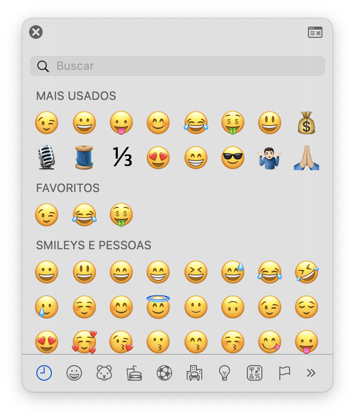 Emojis no Mac