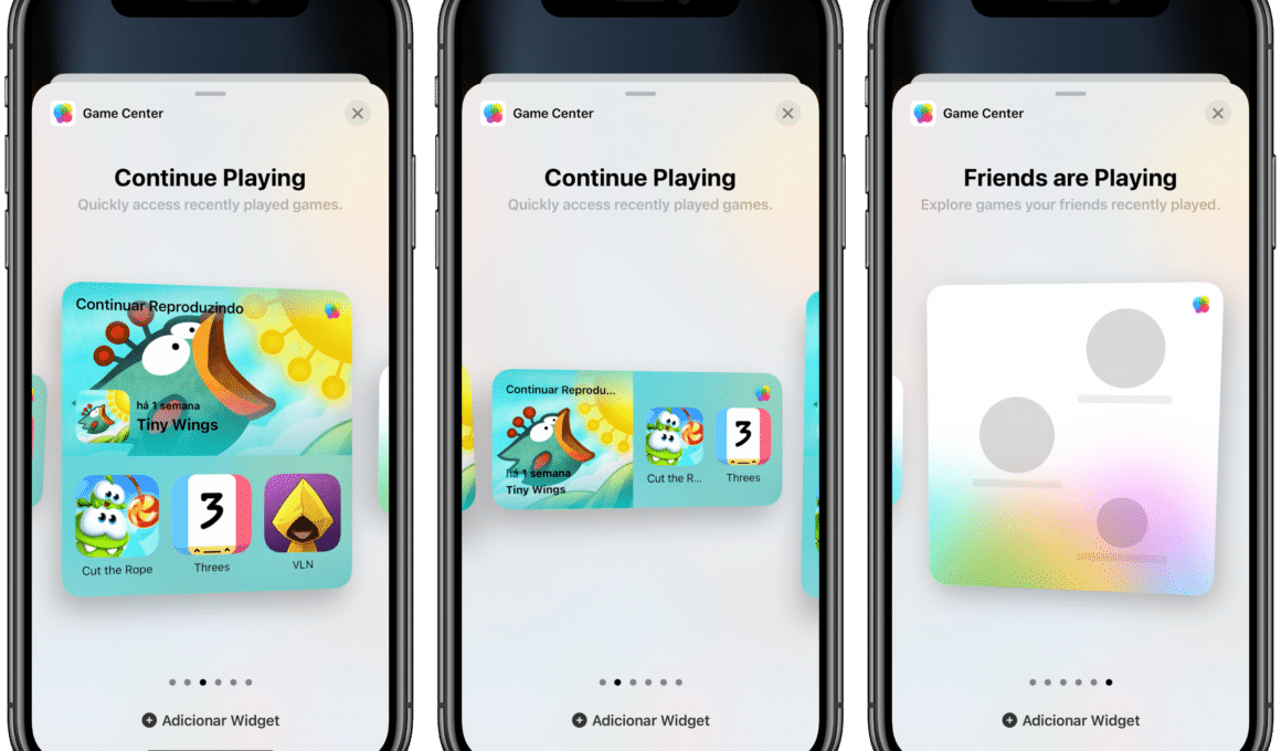 Widgets iOS 15 Game Center