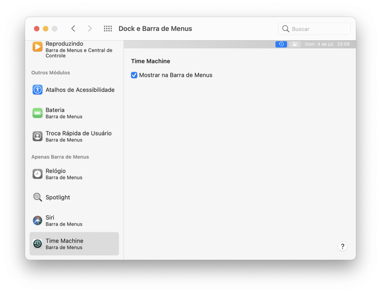 Personalizando a barra de menus do macOS