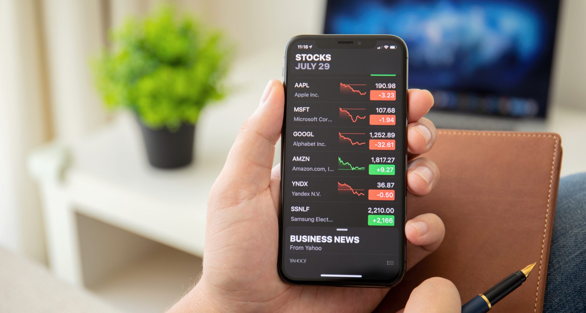 App Bolsa (Stocks) no iPhone