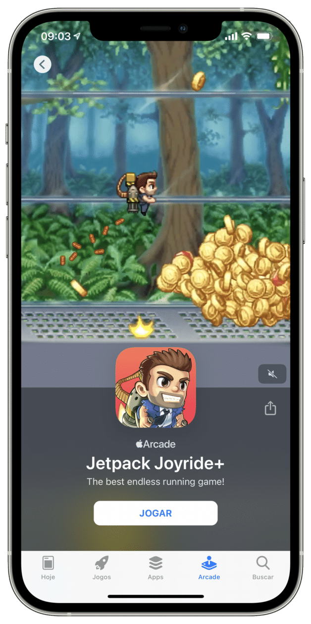 Jetpack Joyride no Apple Arcade