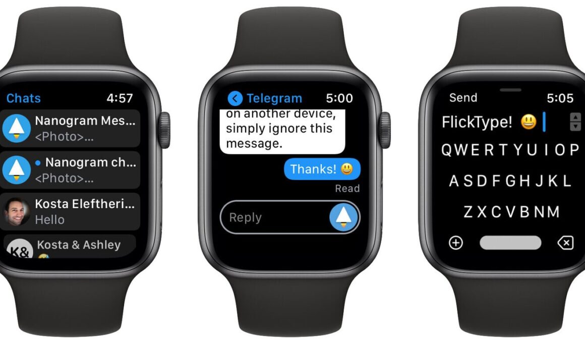 Nanogram, cliente do Telegram para Apple Watch
