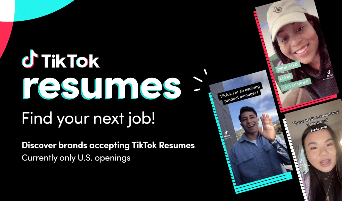 TikTok Resumes, recurso de currículos e empregos da rede