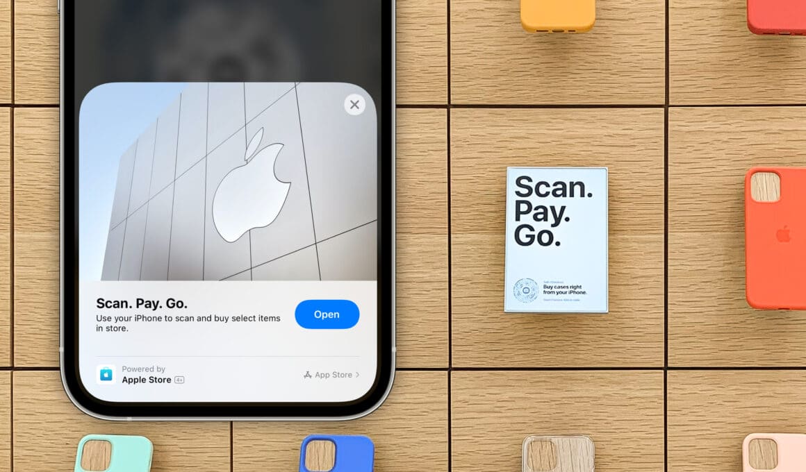 App Clip do Apple Store no iPhone