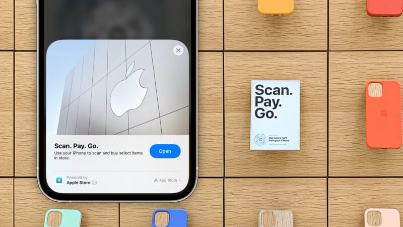 App Clip do Apple Store no iPhone