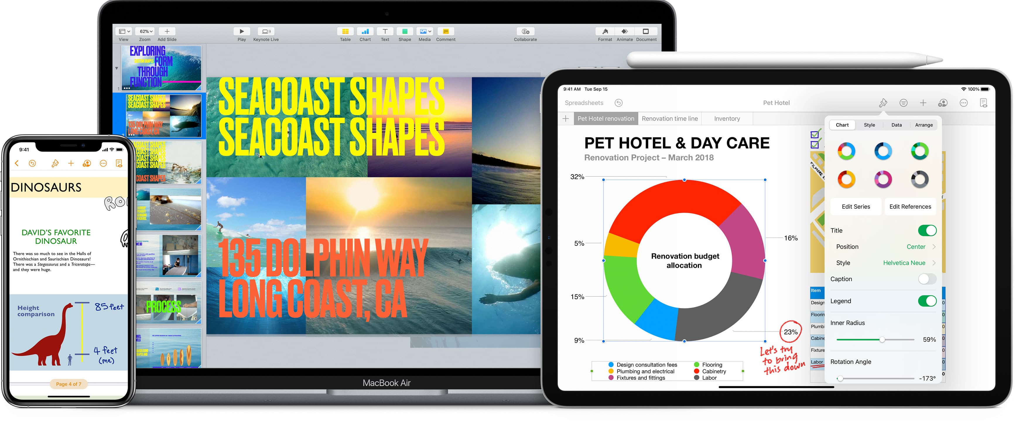 Pages, Numbers e Keynote (iWork)