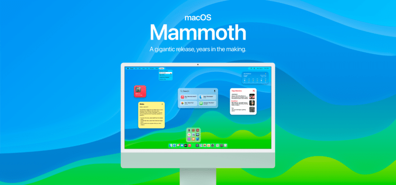 Conceito de um macOS "Mammoth"
