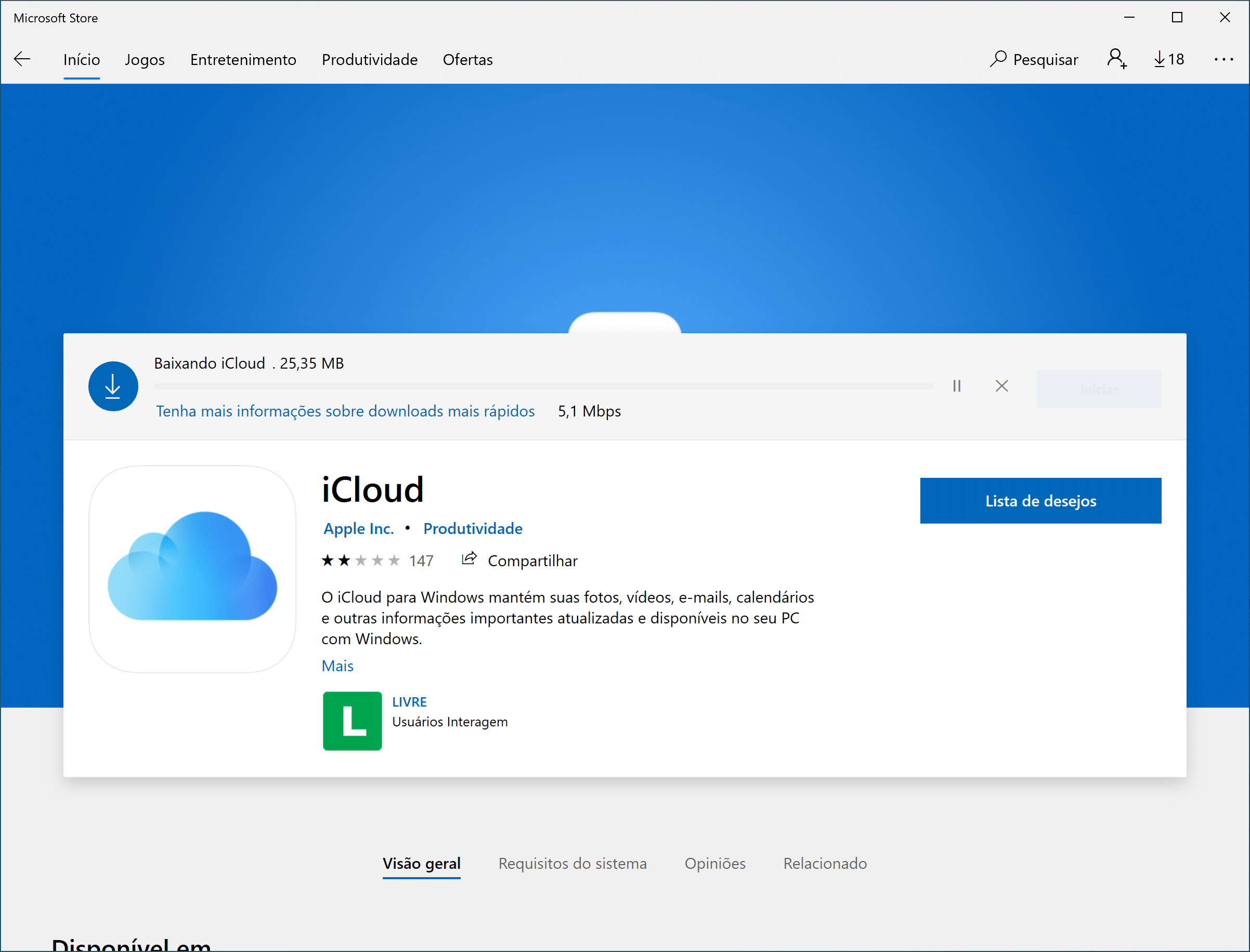 Como fazer download do iCloud para Windows 10 no notebook