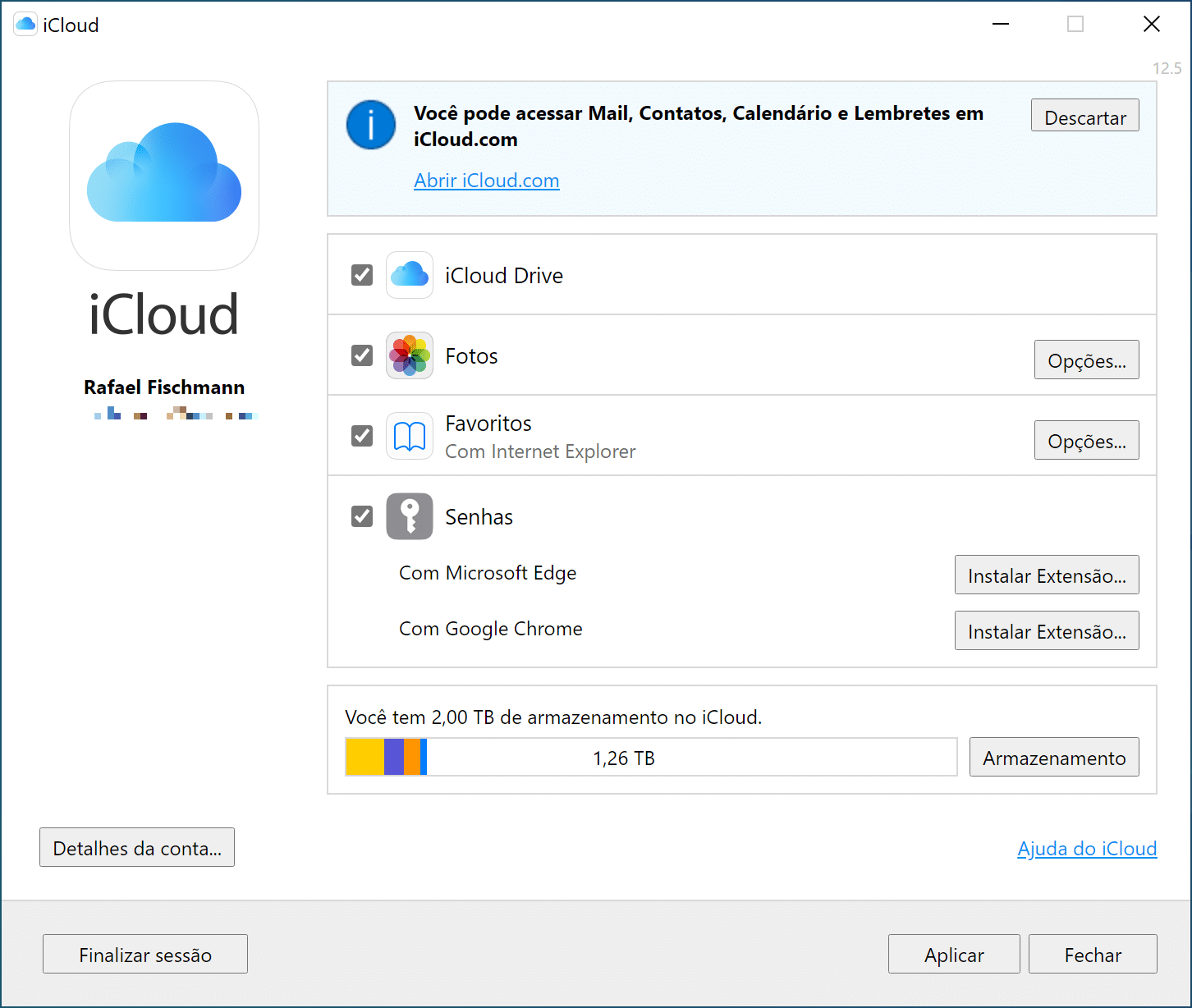 Como fazer download do iCloud para Windows 10 no notebook