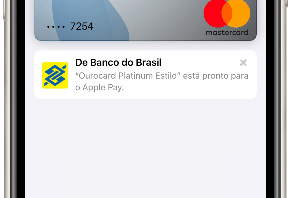 Ourocard Mastercard no Apple Pay