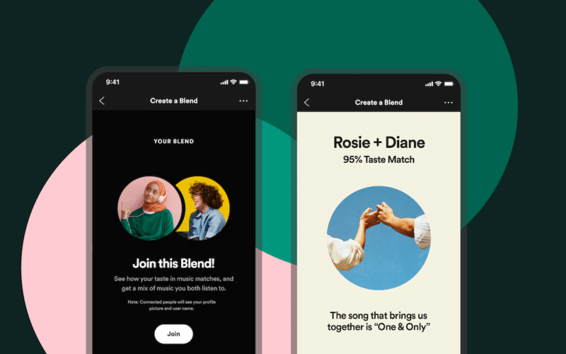 Recurso Match (Blend), do Spotify