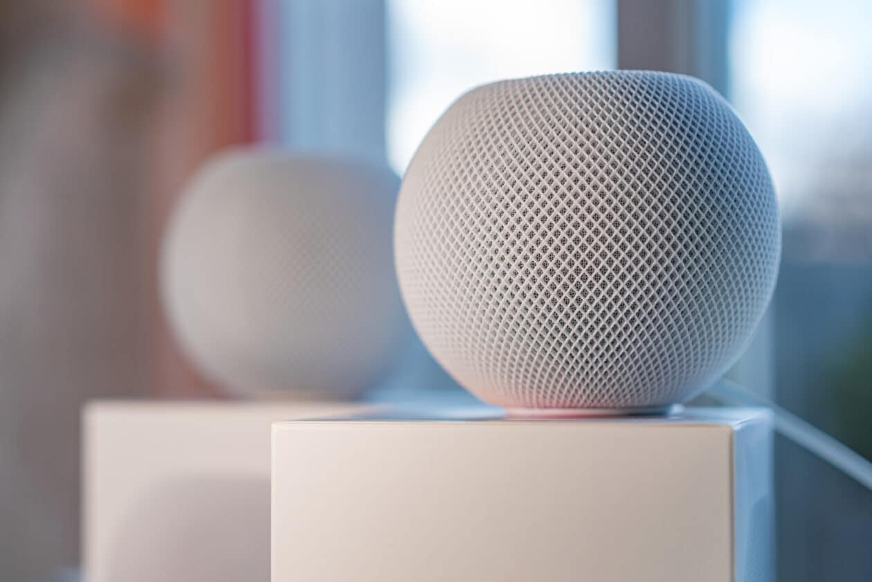 Apple Pod miniブルー Apple HomePod Mini con asistente virtual Siri azul | MercadoLivre