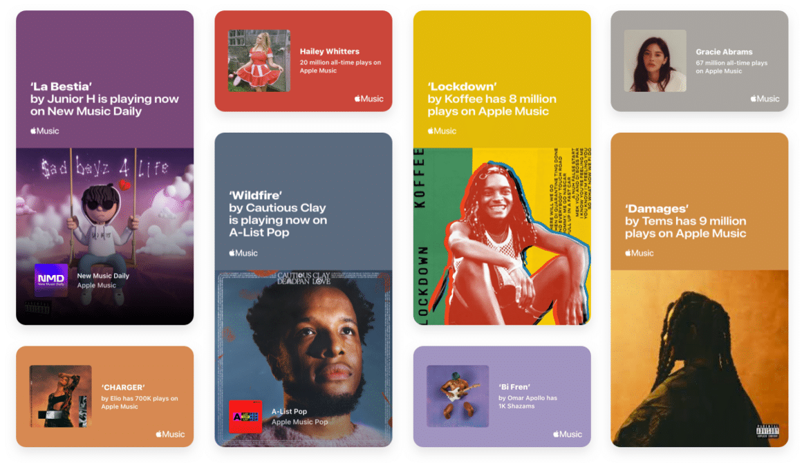 Shareable Milestones, novo recurso do Apple Music for Artists