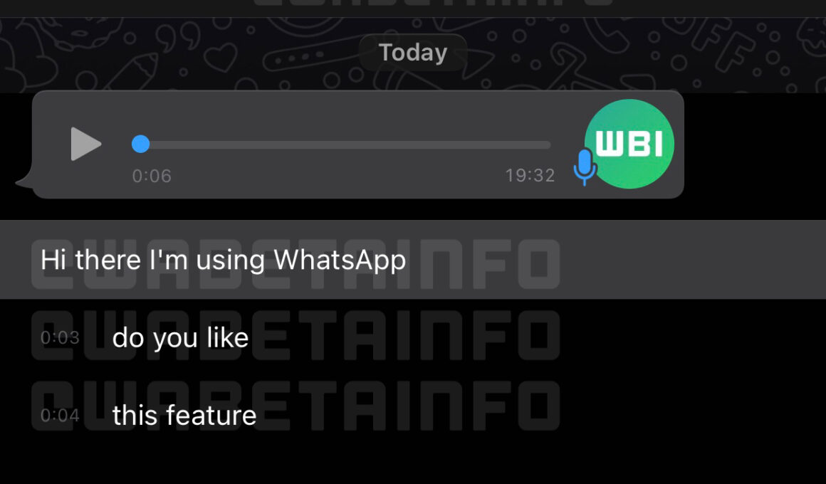Transcrição de áudios do WhatsApp