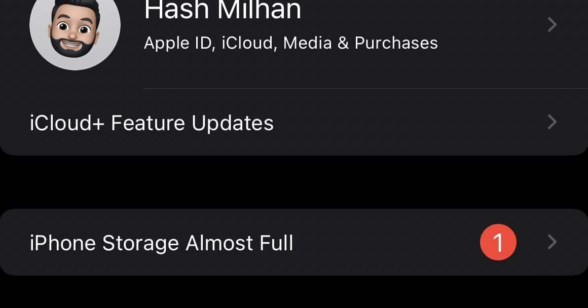 Bug de armazenamento quase cheio no iOS 15