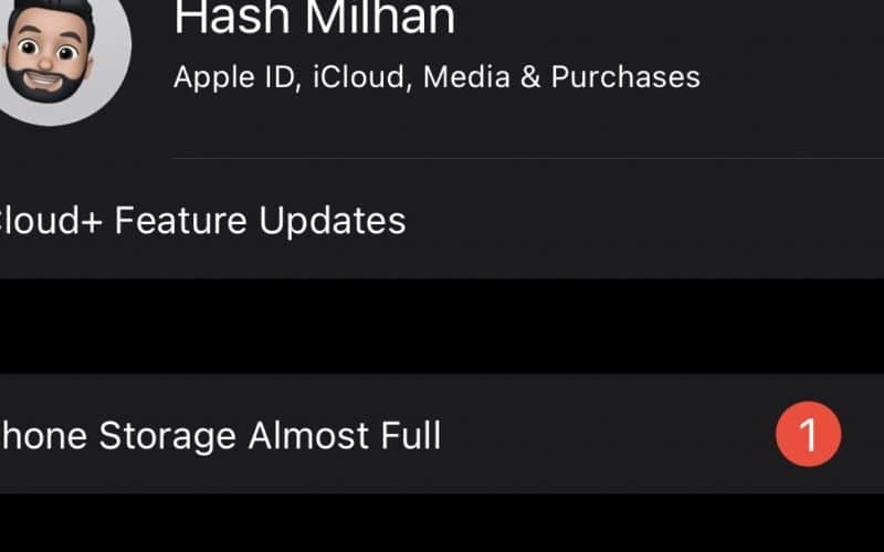 Bug de armazenamento quase cheio no iOS 15