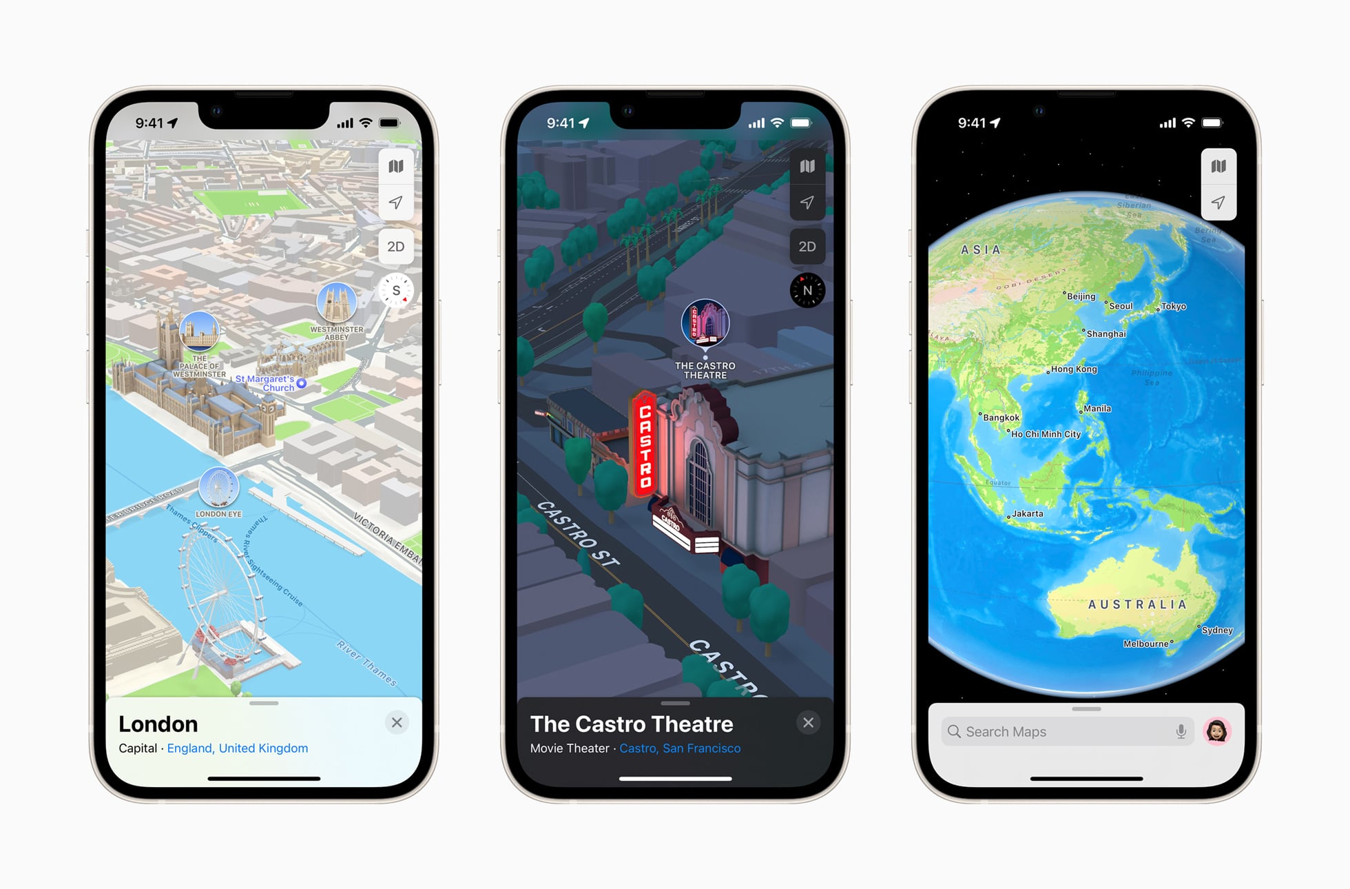Portugal, visão 3D, realidade aumentada e mais: Mapas da Apple