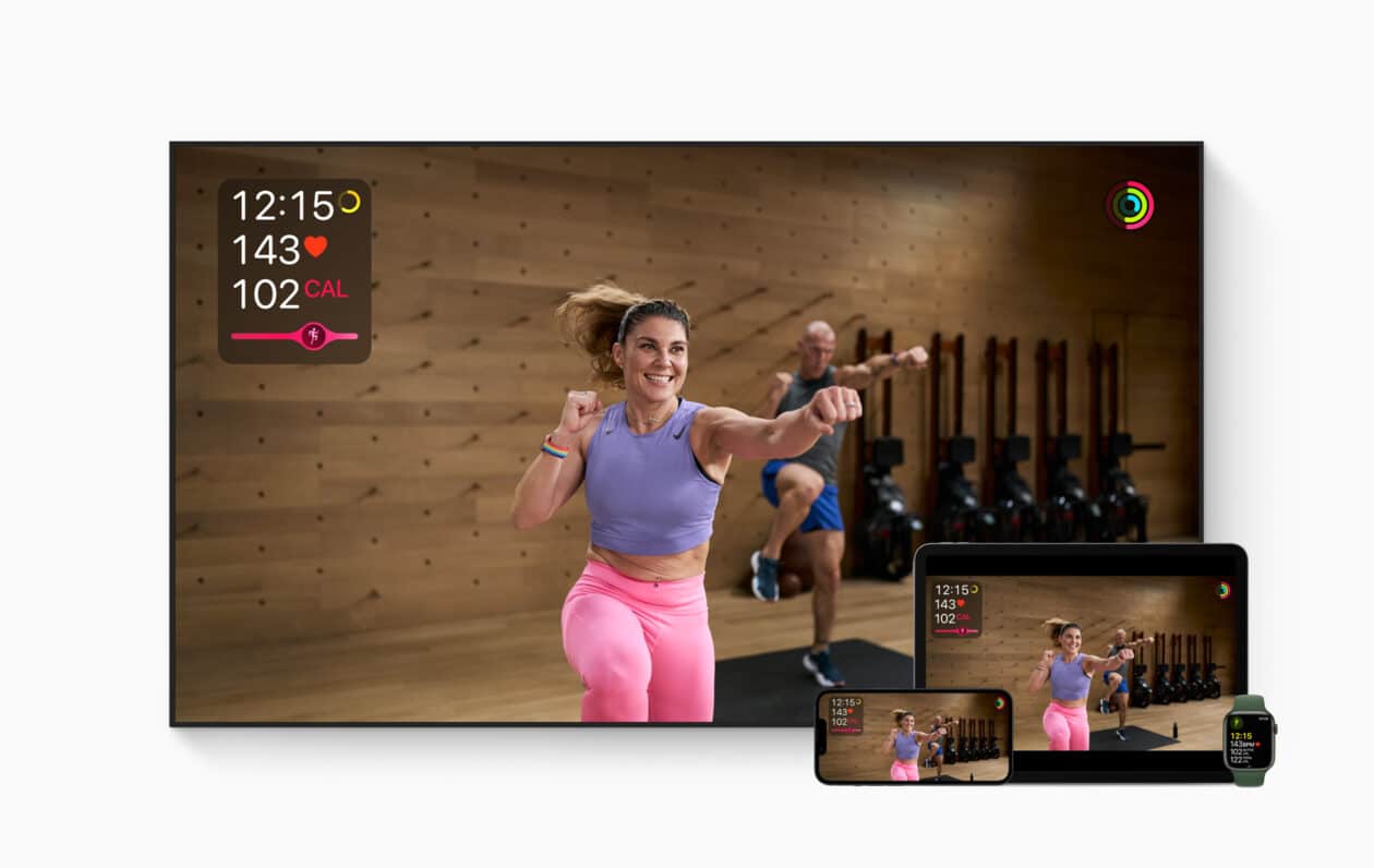 Apple Fitness + em Apple TV, iPad, iPhone y Apple Watch