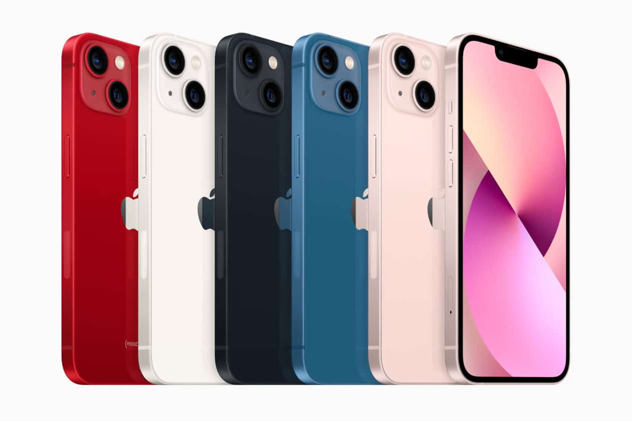 Todas as cores dos iPhones 13