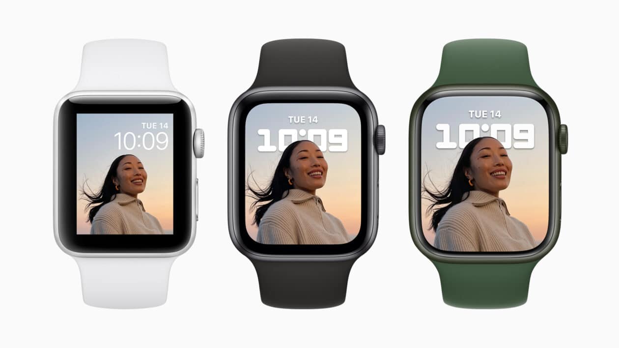 O quão maior seria a tela do Apple Watch Series 7? »