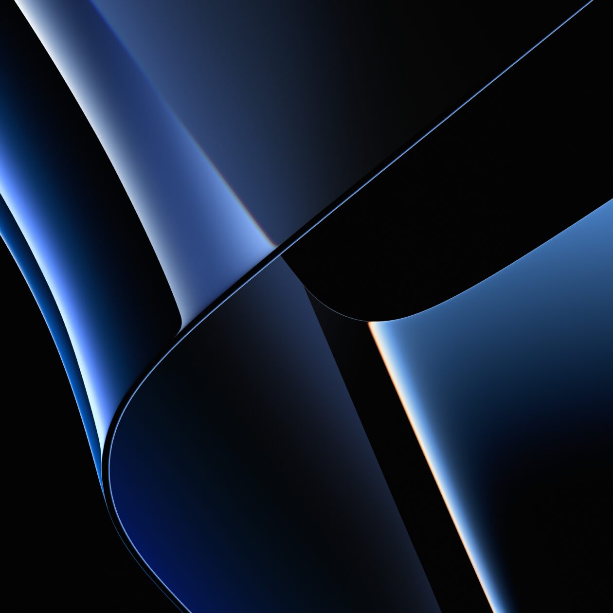 Wallpaper azul escuro dos novos MacBooks Pro de 14 e 16 polegadas