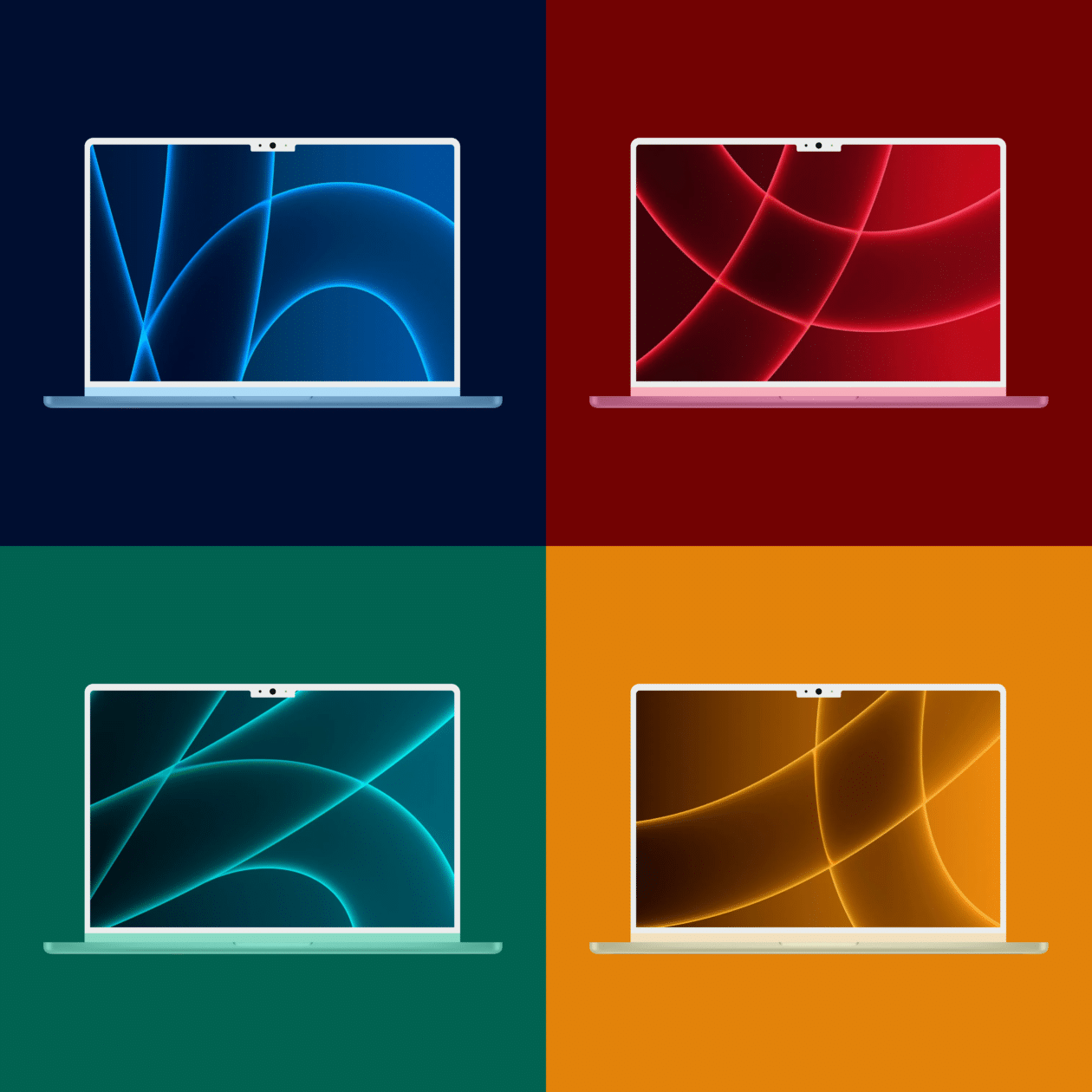 Conceito: cores do novo MacBook Air