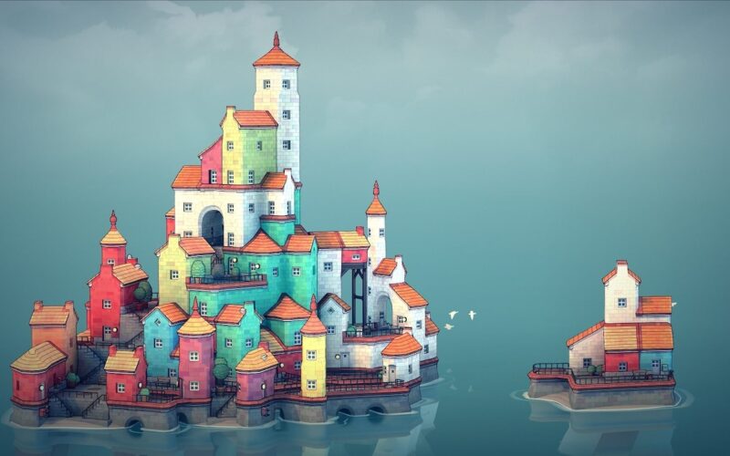 Jogo Townscaper - Captura de tela