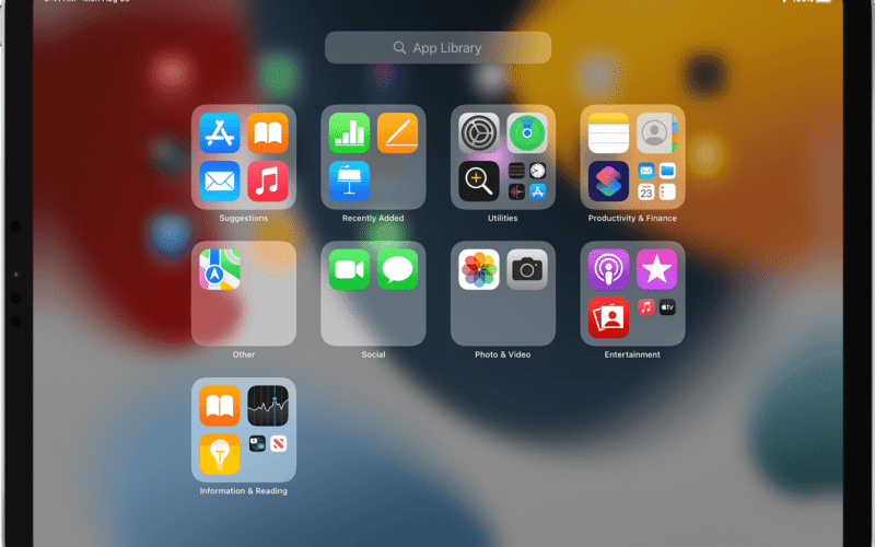 Biblioteca de Apps no iPadOS 15